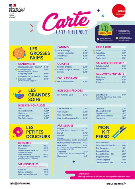 Cafet U Crous Nantes Pays De La Loire