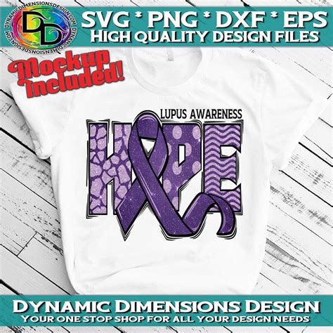 HOPE Lupus Svg Lupus Awareness Svg Svg Dxf Png Lupus Etsy