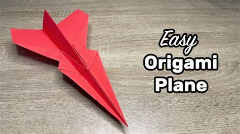 Easy Paper Plane Tutorial How To Make Origami Plane Youtube