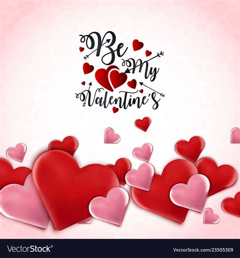 Be My Valentines Love Heart Background Royalty Free Vector