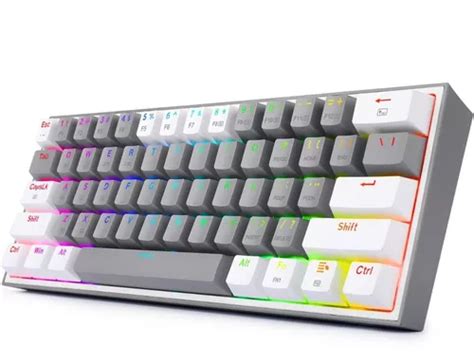 Teclado Gamer Redragon Fizz Pro K616 Rgb 60 Gris Blanco