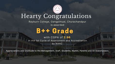 Accredited B++ Grade by NAAC - Rayburn College