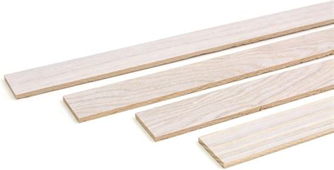 Wodewa Wooden Wall Strip Oak Arctic 1 M End Strip Wood 30 X 4 Mm