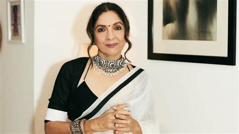 Neena Gupta Turns Heads At Uunchai Screening In A Monochrome Saree