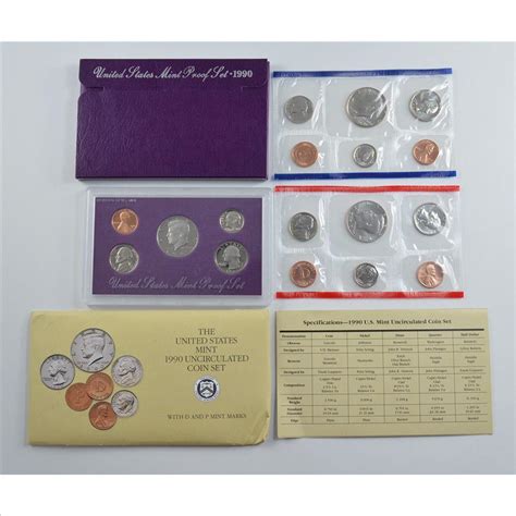 Bulk Deal 1990 US Proof Mint Sets Coin Collection Bundle 2 Sets