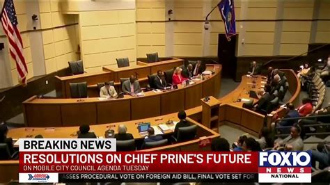 Resolutions On Mpd Chief Prine S Future On Mobile City Council Agenda