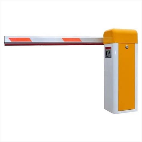 Stainless Steel Orange And White Automatic Boom Barrier For Parking