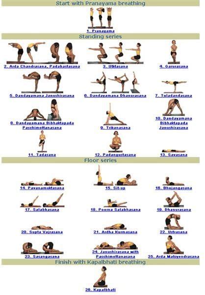 bikram yoga poses guide