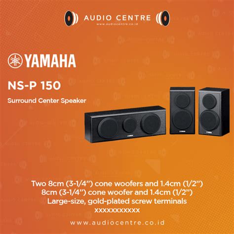 Jual Yamaha Ns P Nsp Nsp Center Surround Speaker Jakarta