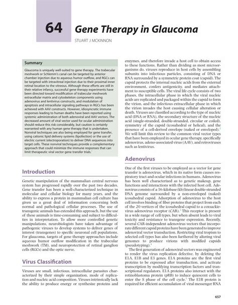 Pdf Glaucoma Gene Therapy In Glaucoma Dokumen Tips