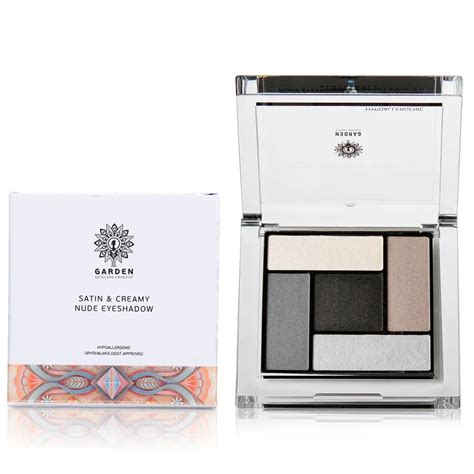 Satin And Creamy Nude Eyeshadow Palette No Gr GARDEN