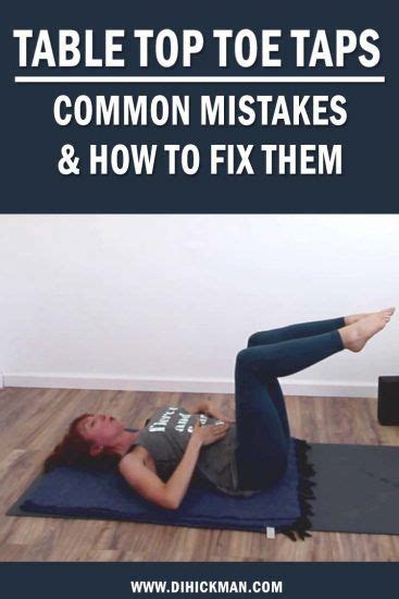 Common Mistakes In Single Leg Table Top Ab Exercise