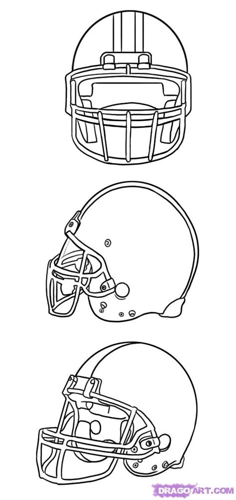 Football Helmet Drawings