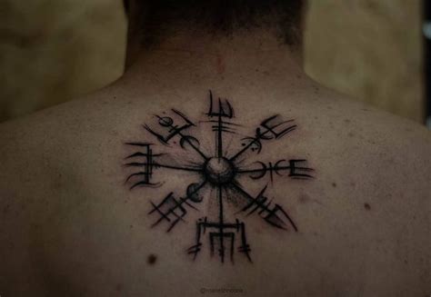 Vegvisir Blackwork Tattoo