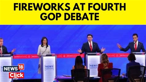 Fireworks In Fourth GOP Debate Ramaswamy Targets Haley Christie