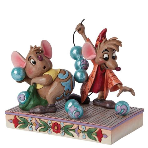 Jim Shore Disney Traditions Gus Jaq Collecting Pearls Figurine In