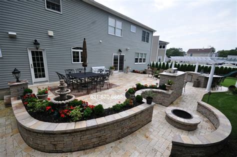 This Photo We See A Beautiful Patio Made Of Bianco Anticato Pavers