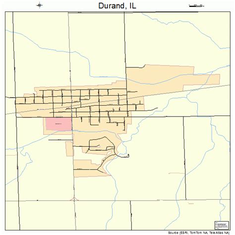 Durand Illinois Street Map 1721280