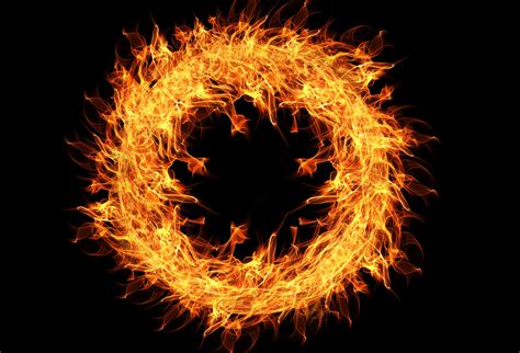 Fire Flame Ring 4k Wallpaperhd Creative Wallpapers4k Wallpapers