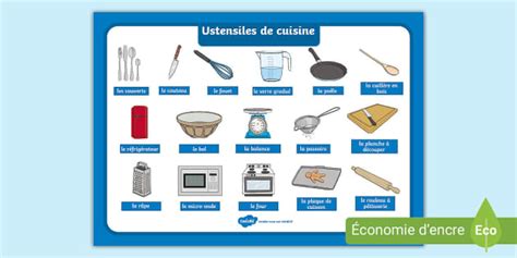 Ensemble De Mots Sur Les Ustensiles De Cuisine Twinkl