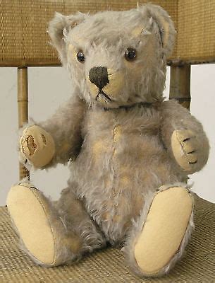 Vintage Lt Brown Mohair Teddy Bear Antique Jointed Schuco Steiff Era