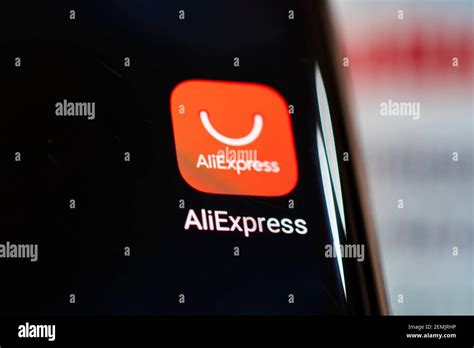 February 17 2021 Barnaul Russia Aliexpress Application Icon On