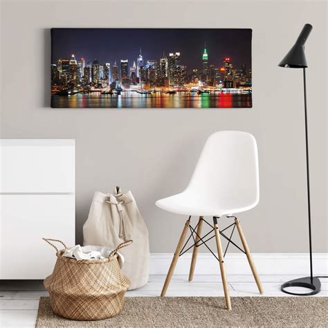 Stampa Su Tela New York Skyline Panorama Wall Art It