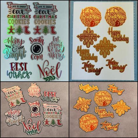 Cricut Waterproof Sticker Set 6 Sheets For Durable Vibrant Decals