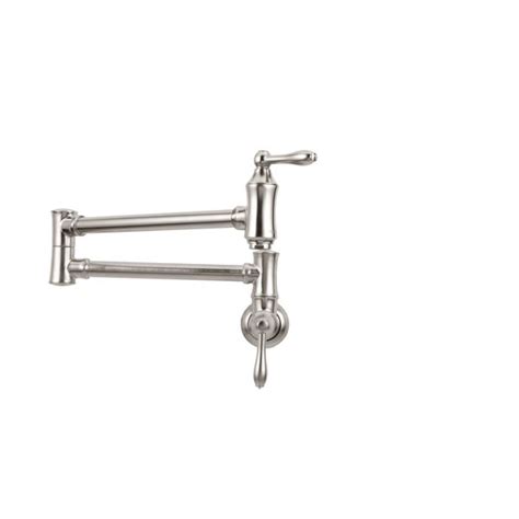 Traditional Wall Mount Pot Filler In Arctic Stainless 1177lf Ar Delta Faucet