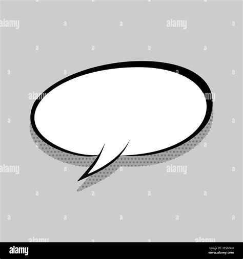 Comics Speech Bubble For Text Pop Art Design White Empty Dialog Cloud