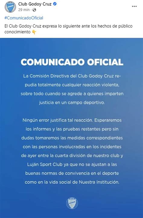 Violencia En El Fútbol Imputarán A Jugadores De Godoy Cruz Por Golpear A La Terna Arbitral