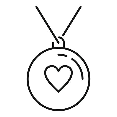 Emblem Love Heart Icon Outline Style 14623776 Vector Art At Vecteezy