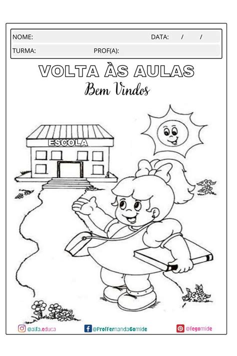 Atividade De Boas Vindas - Atividade Boas Vindas à Escola de Educação Infantil | Escola educação ...