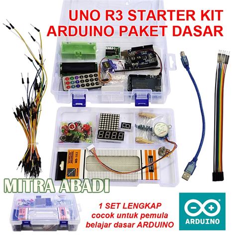 Jual Starter Kit Paket Lengkap Dasar Belajar Arduino Uno R Shopee