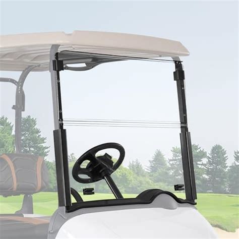 Ecotric Clear Windshield Compatible With 2008 Presentcurrent For Ezgo Rxv Model