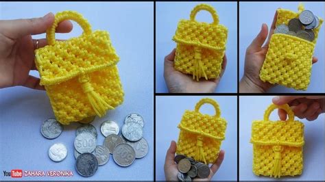 Tutorial Dompet Koin Tali Kur Coin Purse Tutorial Macrame