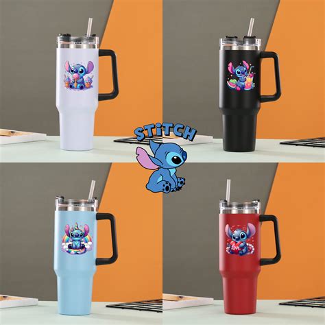 Stitch Caneca Copo T Rmica Inox Ml Tampa E Canudo Shopee Brasil