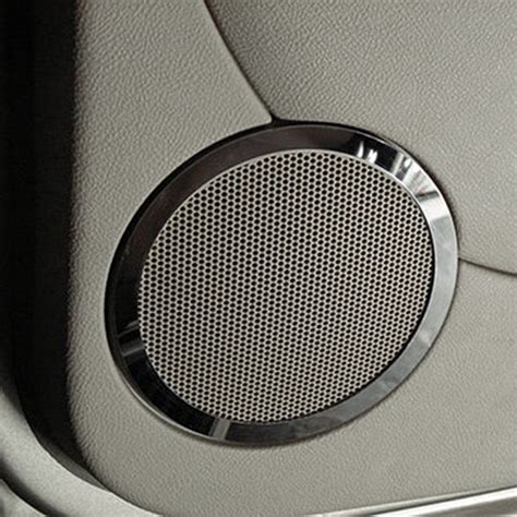 American Car Craft® 421012 Polished Rear Door Speaker Trim Rings