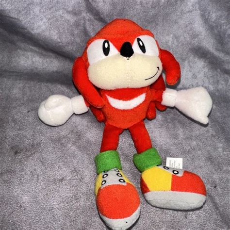 Rare Sonic The Hedgehog Underground Sonic Knuckles Plush Dennys