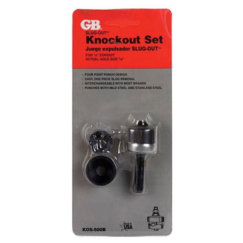 Gardner Bender Slug Out 12 In Stainless Steel Knockout Punch Set 1 In