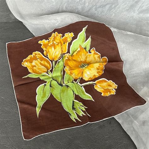 Floral Handkerchief Etsy