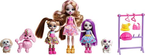 Enchantimals Glam Party Dwyla Dog and family dolls set - YouLoveIt.com
