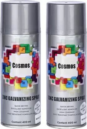 Cosmos Paints Zinc Galvanizing Spray Paint Ml Pack Of Zinc