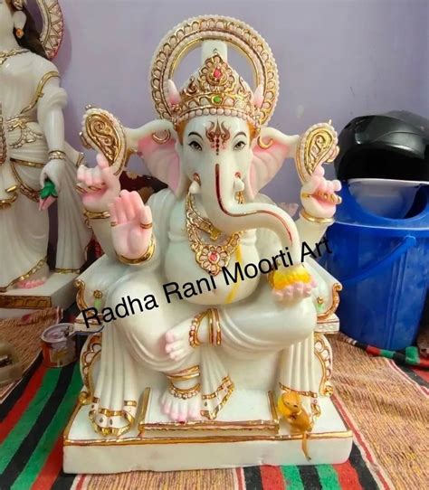 Multicolor Ganesh Marble Statue At Rs In Jaipur Id