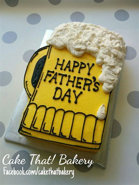 Fathers Day Beer Mug Sheet Cake Dad Birthday Cakes Birthday Cake