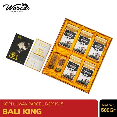 Jual Worcas Kopi Luwak Liar Paket Isi Bali King Parcel Box Shopee