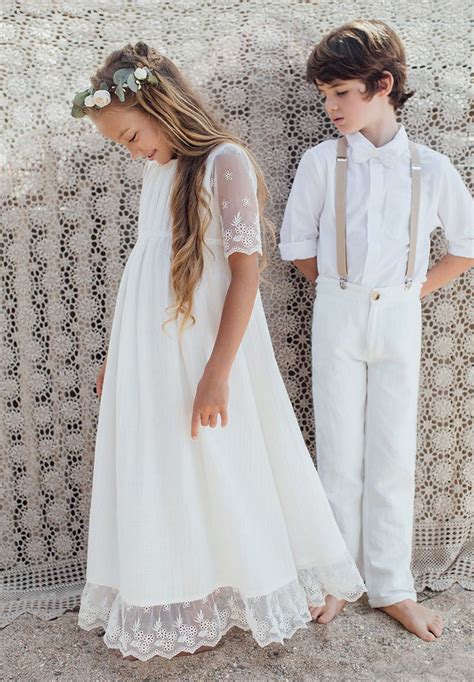 Robe Boh Me Longue Fille Et B B De C R Monie Et Mariage Robe Fille