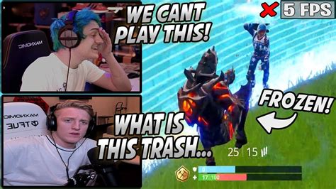 Tfue And Ninja Refuse To Play Fortnite After Suffering From The Worst Bug Ever Added Youtube