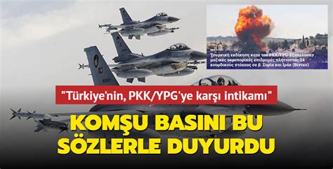 Terör hedeflerinin vurulmasına Yunan basınının yorumu Türkiye nin PKK