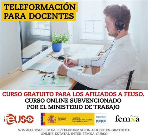 Curso online Teleformación para docentes FeUSO Andalucía